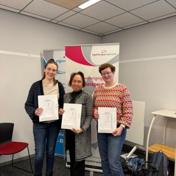 Drie collega’s afgestudeerd als specialist ouderenergotherapeut