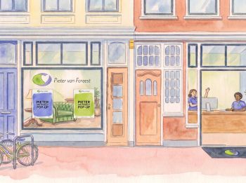 Pieter van Foreest opent pop-up op de Molslaan in Delft
