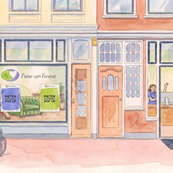 Pieter van Foreest opent pop-up op de Molslaan in Delft